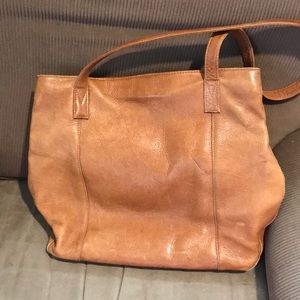 Tan purse gently used